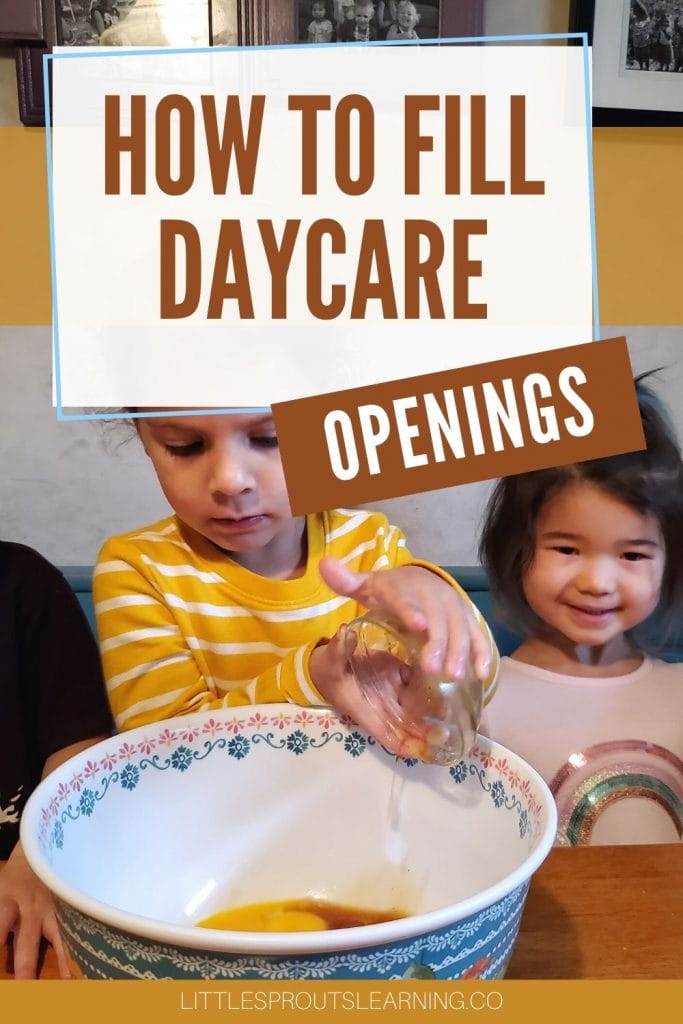 kids cooking together in home daycare