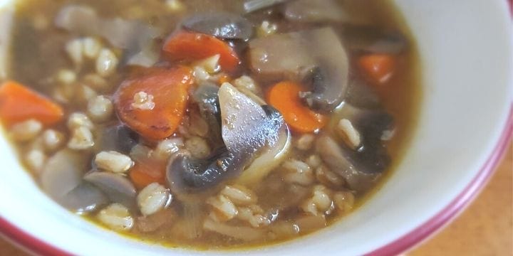 bowl of hot soup