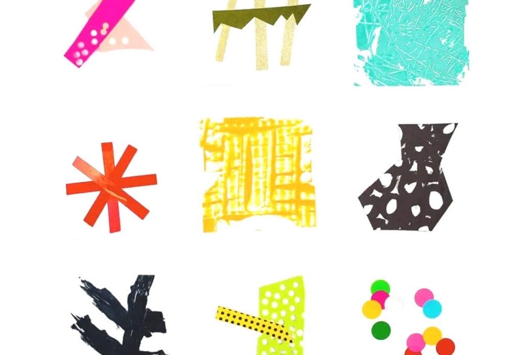 homemade art tiles for kids art projects