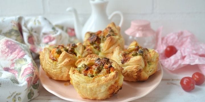 mini chicken pot pies on a plate