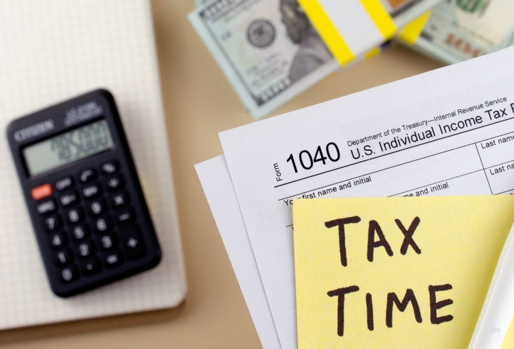 tax stuff, forms, calculator, money, computer