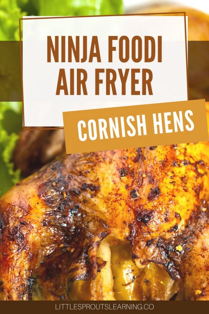 cornish hens on a bed of lettuce on a plate
