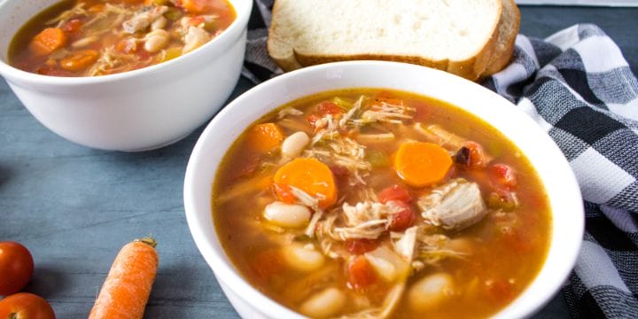 smokey pork soup recipe in a bowl