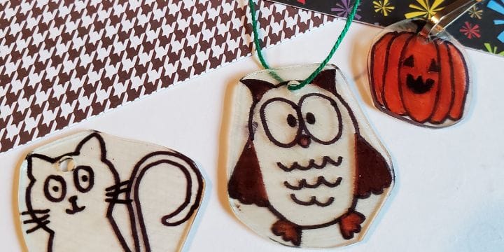 Halloween shrinky dinks