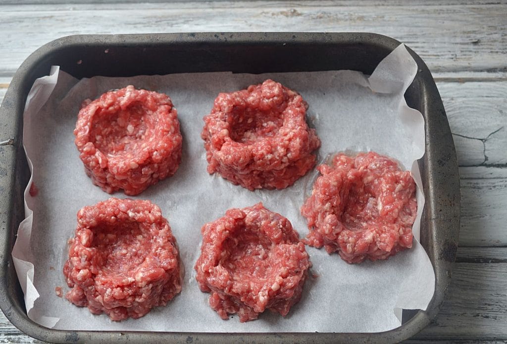 burger bowls formed and ready to fill