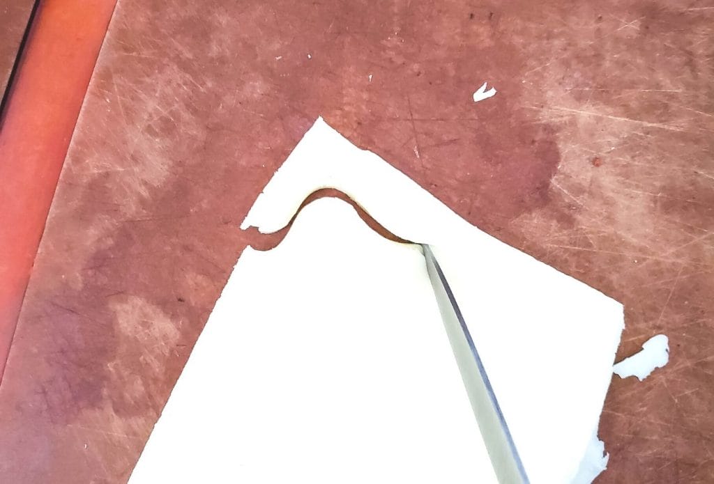 cutting out ghost shapes