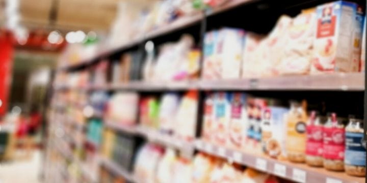 cereal aisle at the grocery store