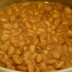 instant pot pan full of cooked pinto beans