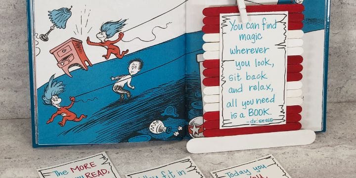 cat in the hat hat craft by a dr. suess book