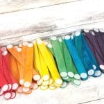 craft stick building set laying in a row