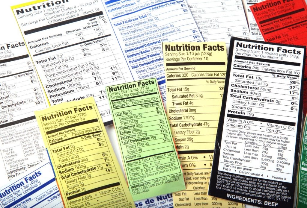 food labels