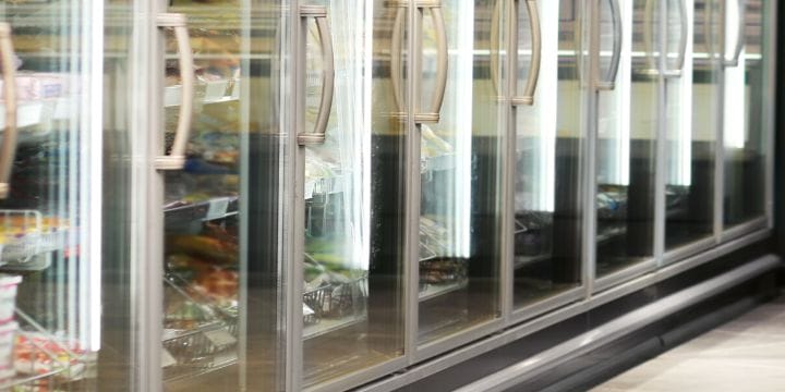freezer aisle at the grocery store