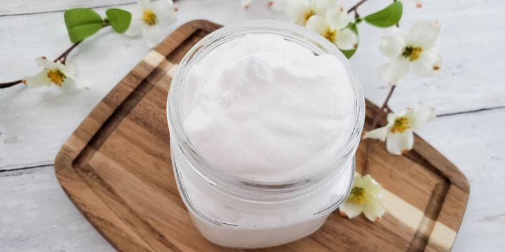 citrus sugar scrub on a board