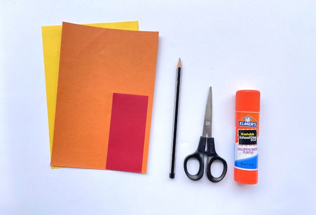 materials for paper caterpillar craft