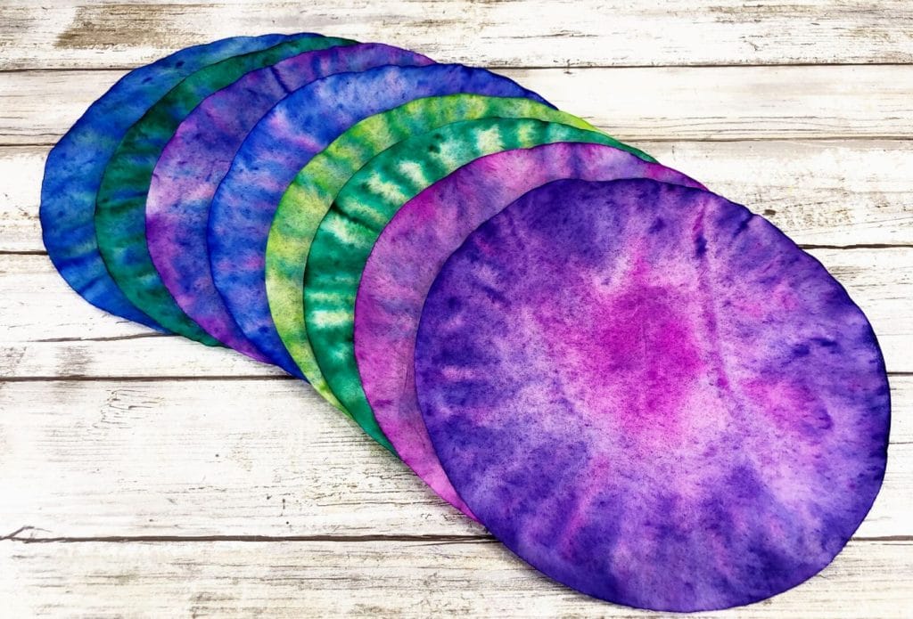 marker dyed coffee filters