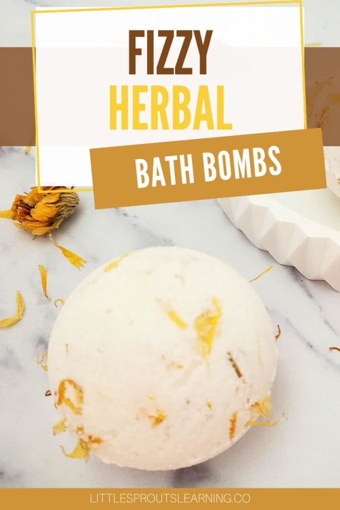 fizzy herbal bath bombs