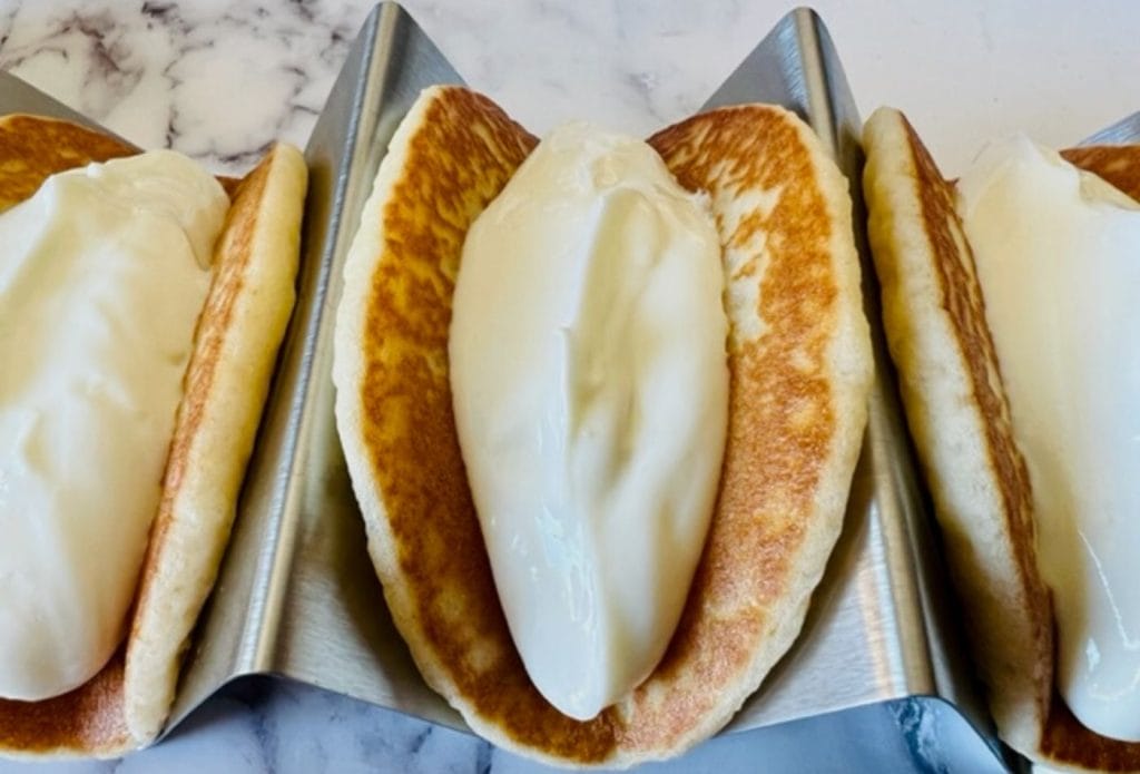 pancake with yogurt