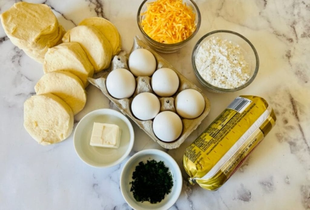 ingredients for breakfast pot pie