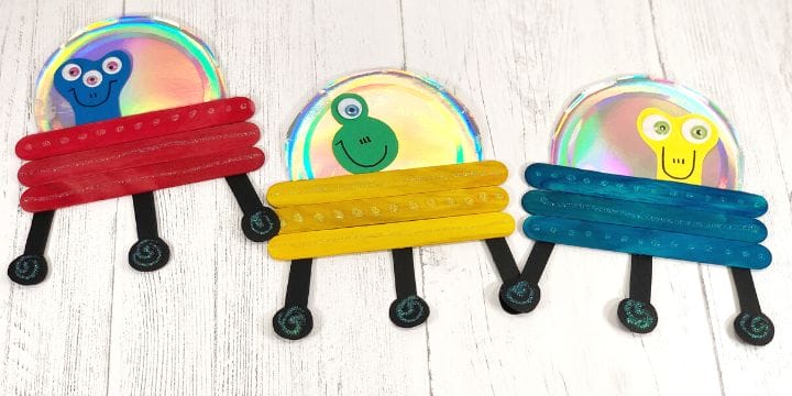 dollar store alien flyer saucer craft