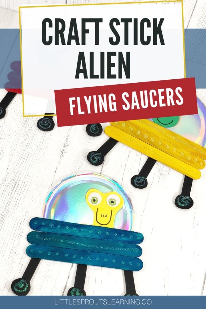 craft stick alien flying saucers