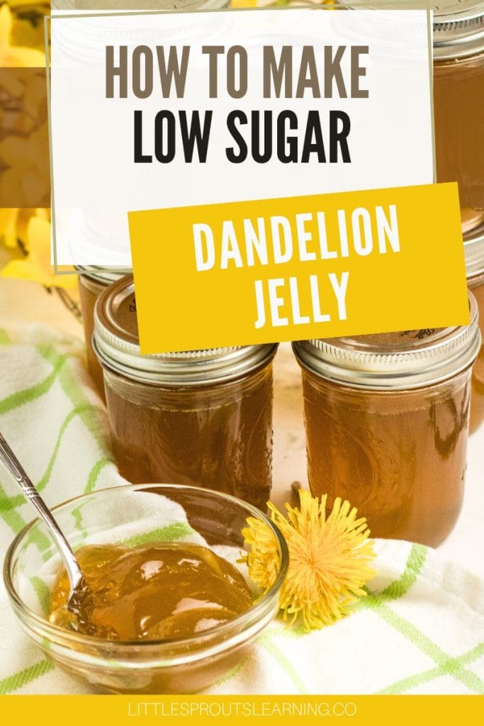 How to Make Lower Sugar Dandelion Jelly