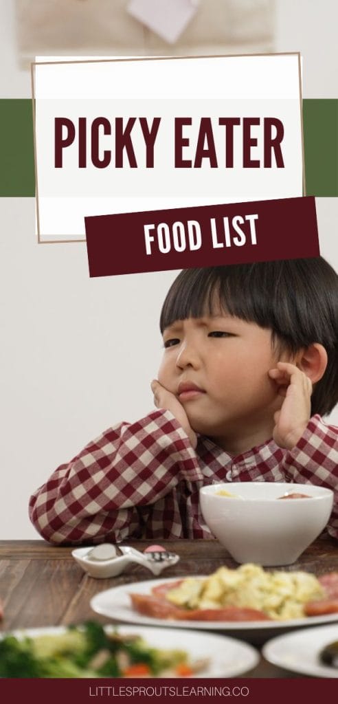 picky eater food list