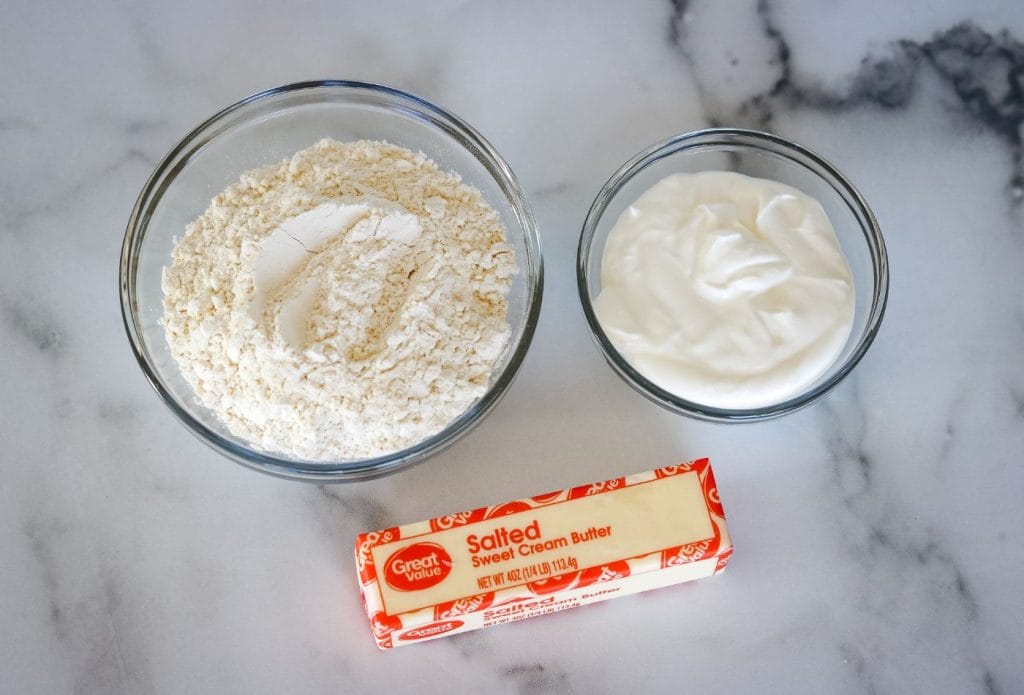 ingredients for sour cream biscuits