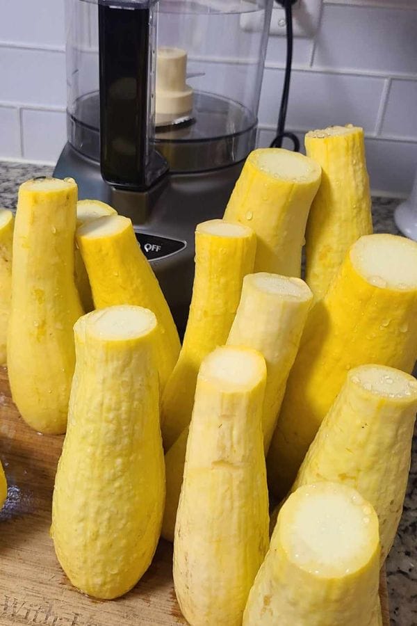 yellow squash washed and cut into chunks
