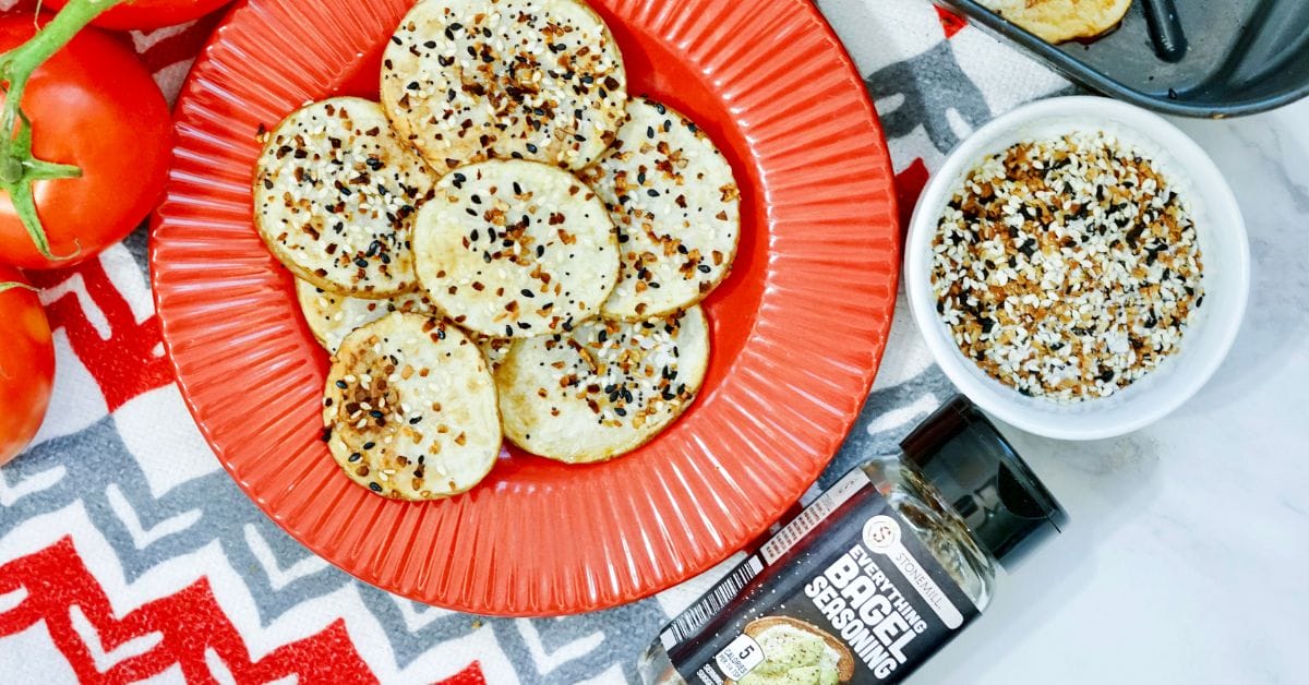 everything bagel air fryer potatoes