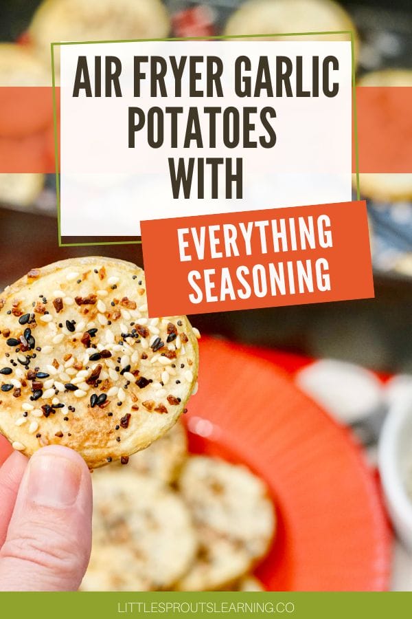 Air Fryer Garlic Potatoes with Everything Seasoning