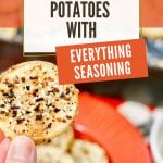 Air Fryer Garlic Potatoes with Everything Seasoning