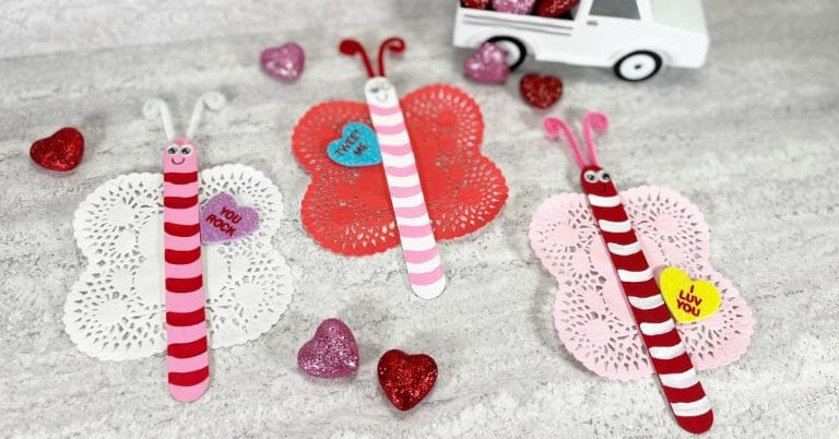 butterfly valentine craft