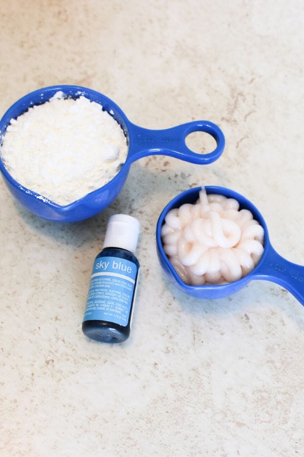 ingredients for cloud dough