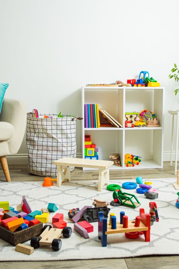 A home daycare room arrangement set up
