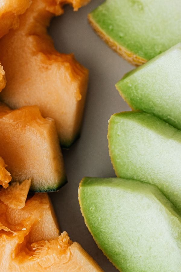 honeydew and cantaloupe