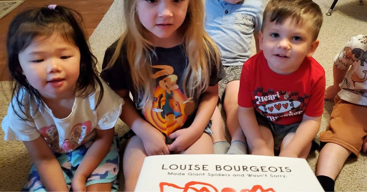 Kids learning daycare lesson plans on louise bourgeois